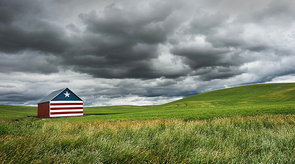 Patriotic Barn