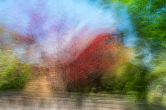 Church with Spring Foliage