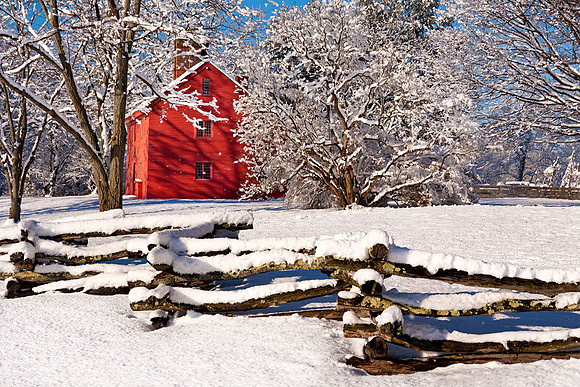 Rebecca Nurse House in Snow