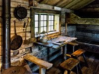 Interior room of house